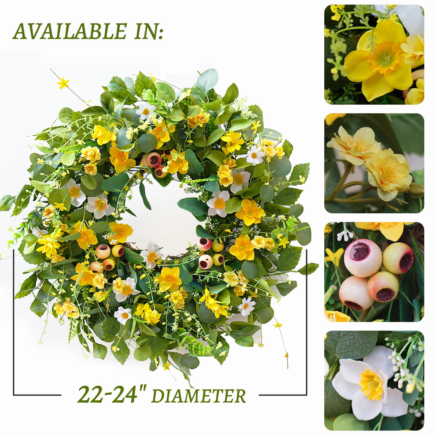 Spring Daisy Wreath