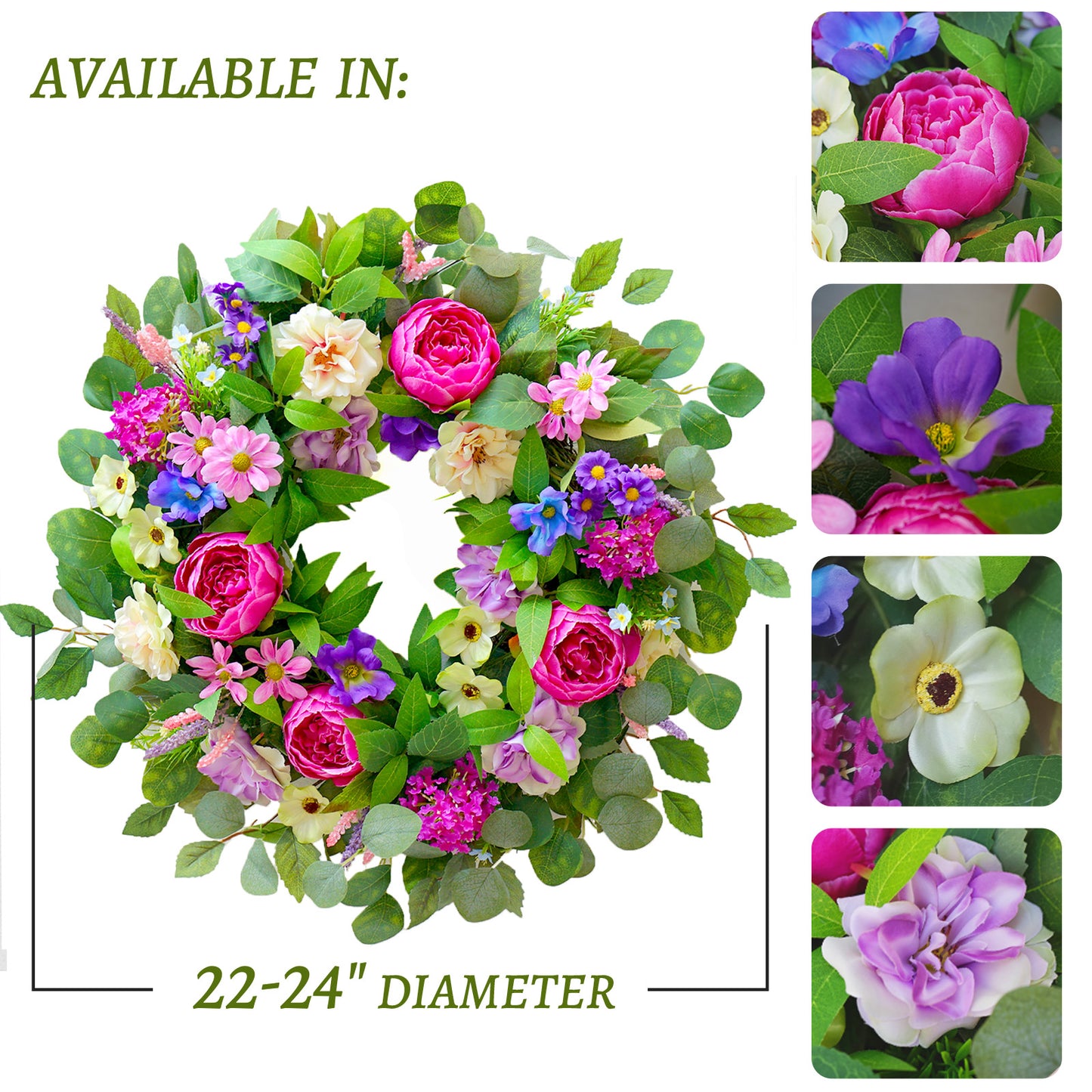 Spring Peony Wreath