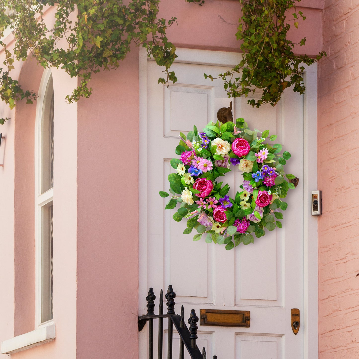 Spring Peony Wreath