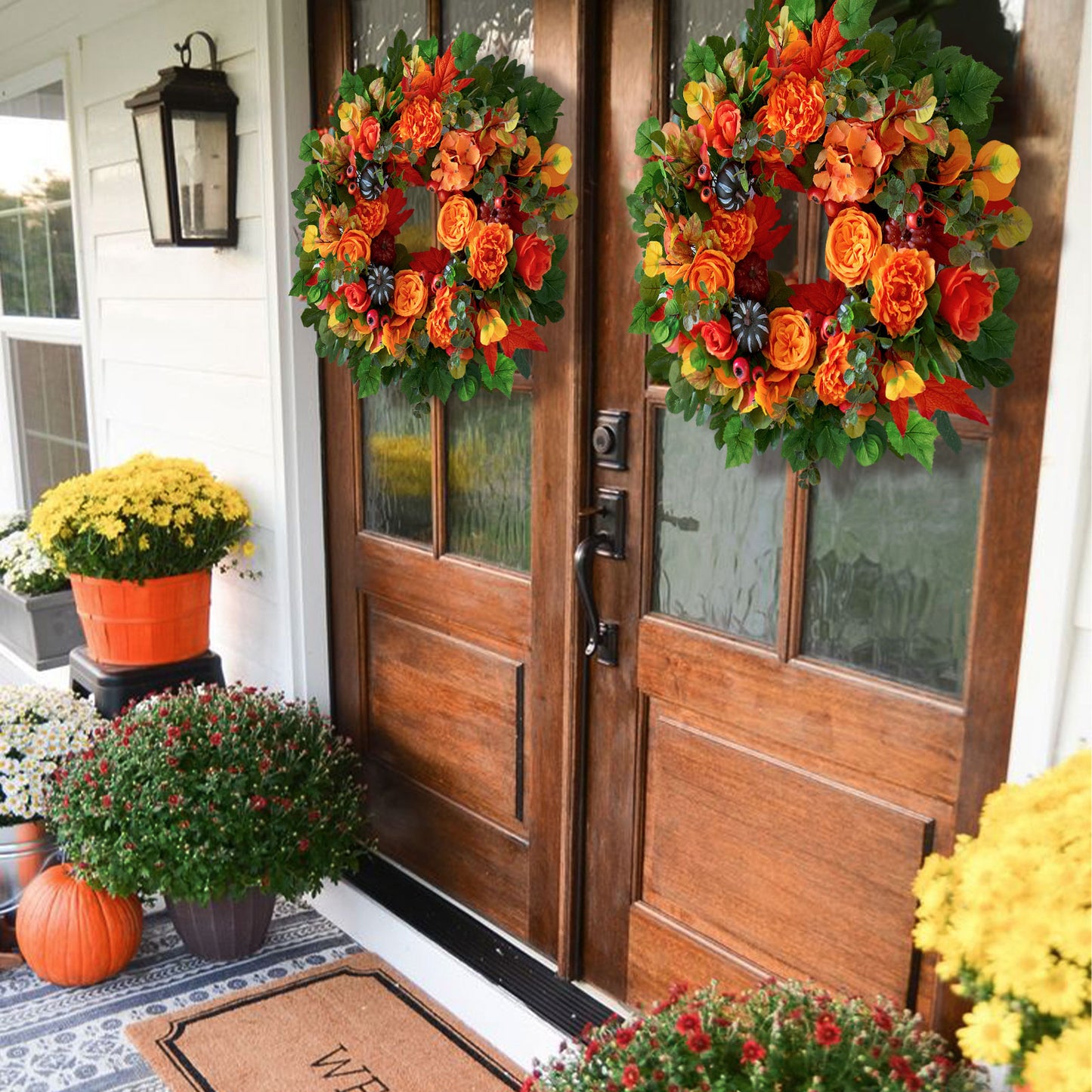 Fall Sunflower Wreath