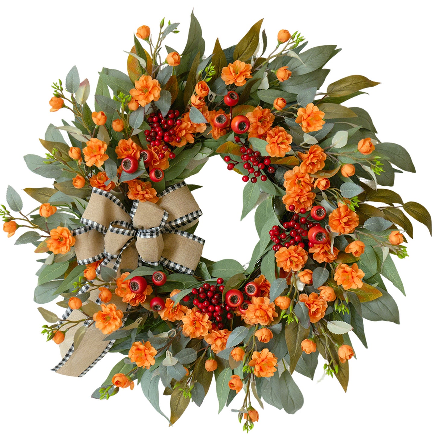 Autumn Rose Wreath