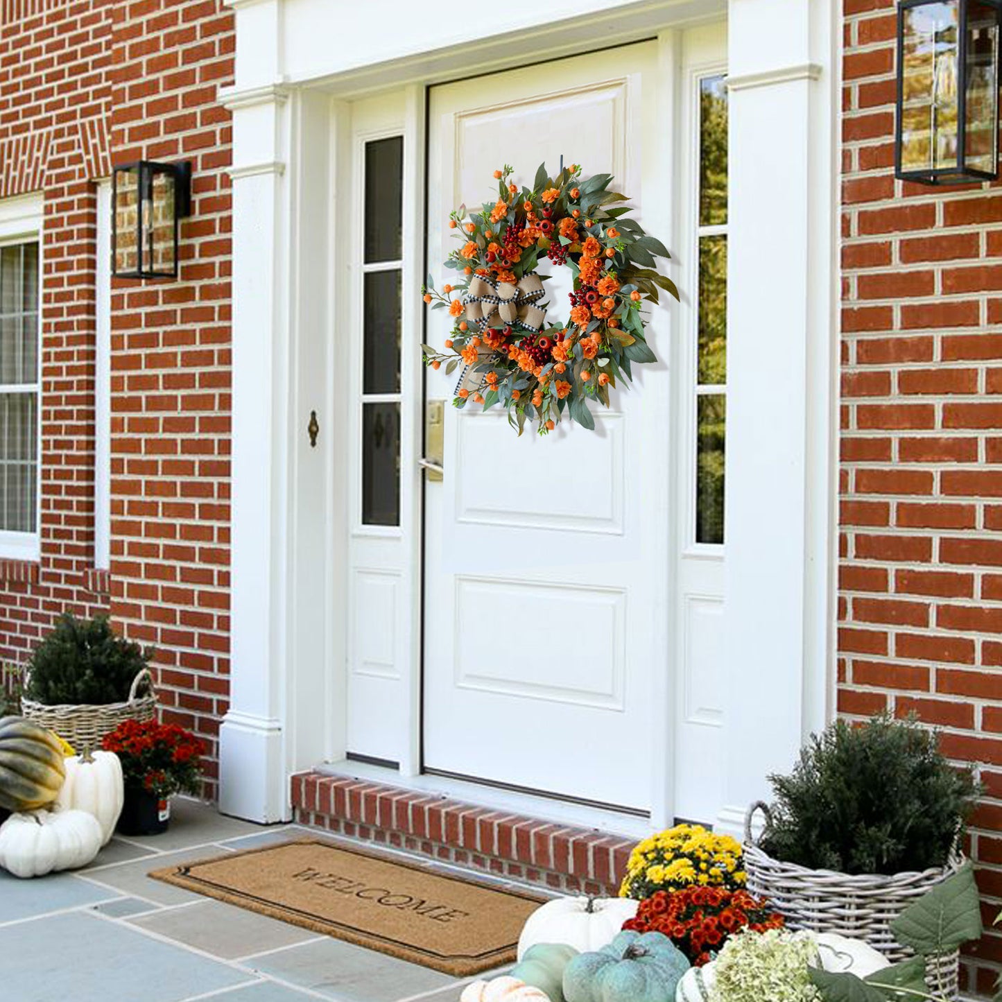 Autumn Rose Wreath