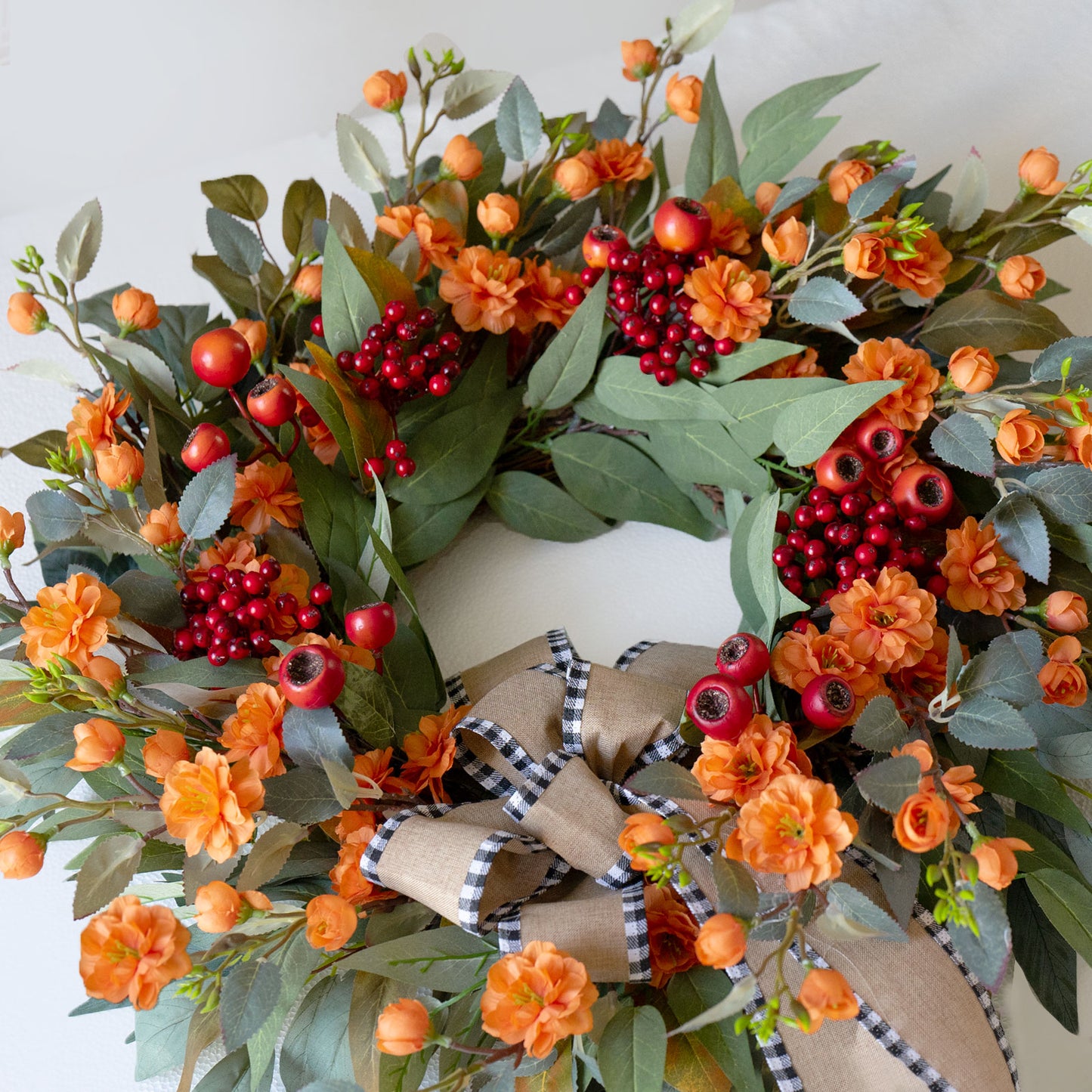 Autumn Rose Wreath