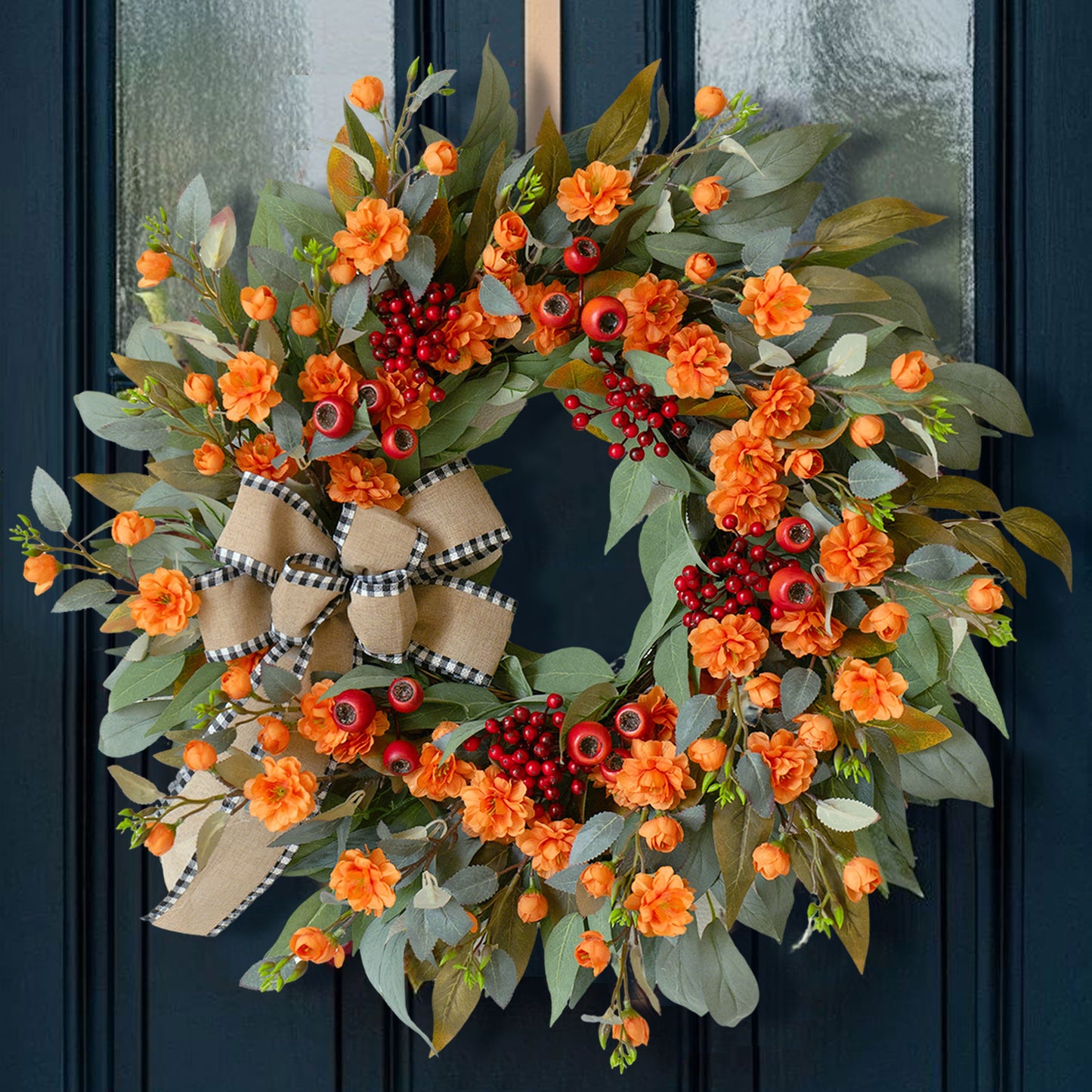 Autumn Rose Wreath