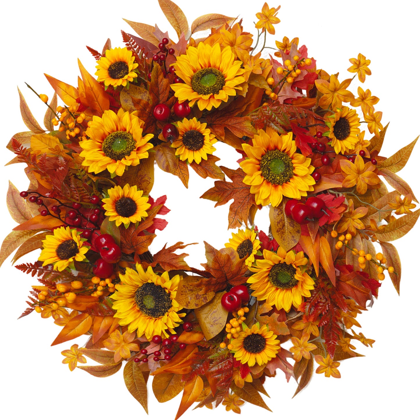 Fall Sunflower Wreath