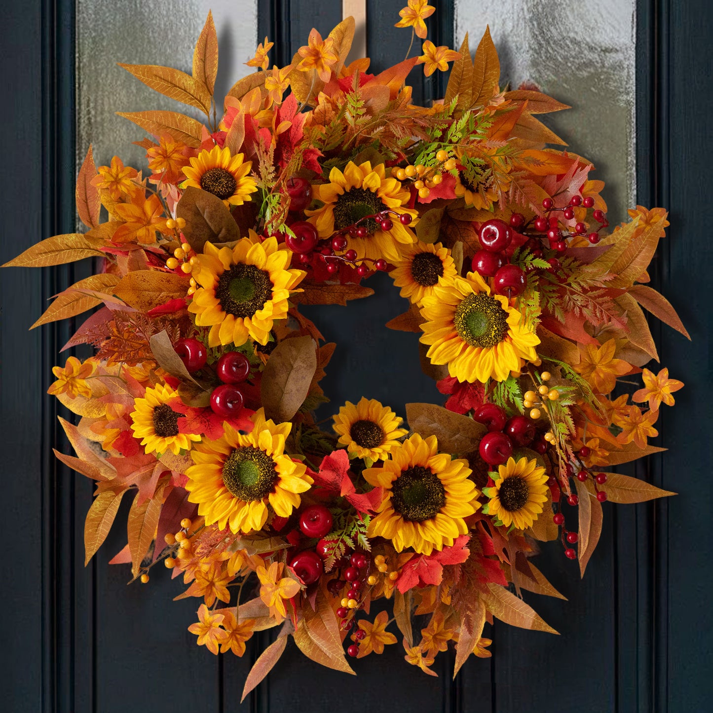Fall Sunflower Wreath
